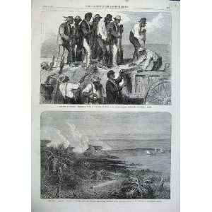   1863 War America Negroes Savanah Fort MAllister River