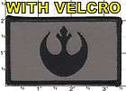 Airsoft Paintball Patch Star Wars Rebel Black and Gray Urban ACU 