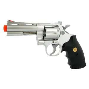  Spring Silver 4 Inch Barrel Magnum Revolver Pistol FPS 200 