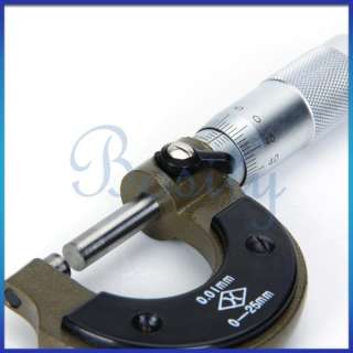 25mm DIGITAL READOUT MICROMETER 0.01mm OUTSIDE MEASUR  