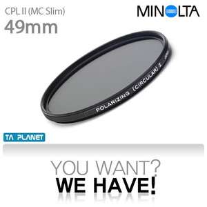 NIB MINOLTA CPL ll 49mm MC Slim Polarzing Circular Filter  