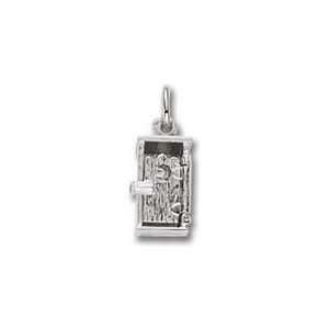  4025 Outhouse Charm   Sterling Silver: Jewelry
