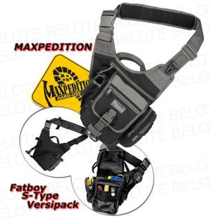 Maxpedition Fatboy S Type Versipack BLK FOLIAGE 0408BF  