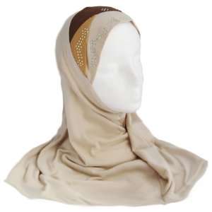   with Brown and Tan Layers 1 Piece Al Amira Hijab 