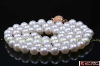 10 NATURAL 6MM WHITE CULTURED FRESHWATER PEARL NECKLACE  