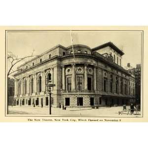 1909 Print New Theatre Theater New York City Building 