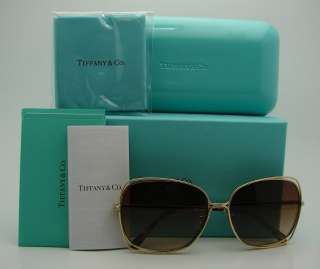 Authentic TIFFANY & CO. Gold Sunglasses 3026B   60023B *NEW*  