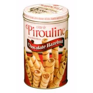 Pirouline Rolled Wafers, Chocolate Hazelnut, 14 Ounce Tins (Pack of 6)
