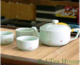 Yue kiln Ancient Wide 4pcs. Celadon Tea ware Set  
