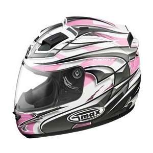  G Max GM68 Max Helmet , Size: XS, Color: Matte White/Pink 
