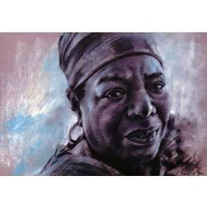  Dr. Maya Angelou Author Poet Black POSTER PRINT RARE: Home 