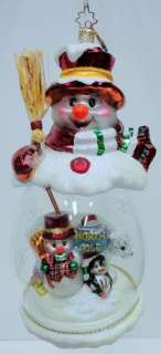 RADKO Winter Portait CERAMIC Cookie Jar SNOWMAN 0236100  