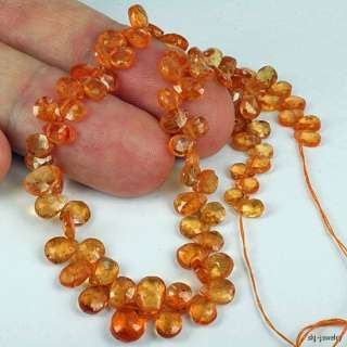 Natural Spessartite Orange Garnet Gemstone Beads  