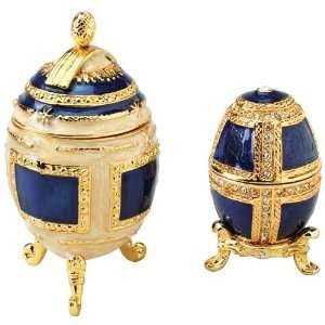  Petyr and Anya Faberge Style Collectible Enameled Eggs 