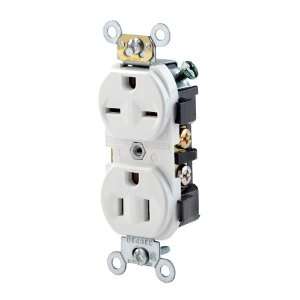  Leviton 5031 W 15 Amp, 125/250 Volt, Narrow Body Duplex 