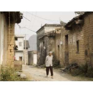  Woman Walking Through Village Streets, Yangshuo, Guangxi 
