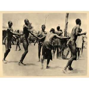  1930 Moru People Dance Dancing Sudan Hugo Bernatzik 