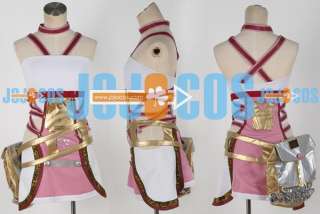 Final Fantasy XIII 2 Serah Farron outfit Cosplay Costume w/ Bag Gloves 