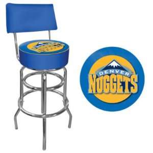 Denver Nuggets NBA Padded Swivel Bar Stool with Back