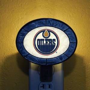: Edmonton Oilers Memory Company Art Glass Night Light NHL Hockey Fan 