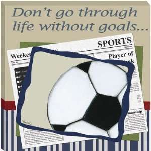 Soccer in the News Giclee