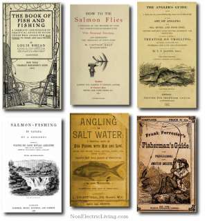  eyes on a few of the 112 vintage fishing books that you will receive