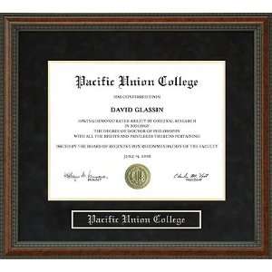 Pacific Union College (PUC) Diploma Frame:  Sports 