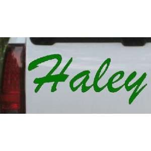  Haley Car Window Wall Laptop Decal Sticker    Dark Green 