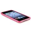 Pink Rubber Soft Silicone Case Skin Cover For Apple iPod Touch 4th 