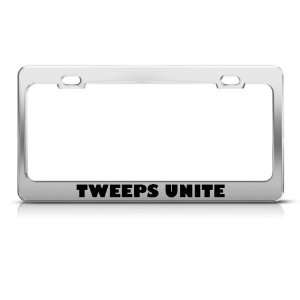   Twitter license plate frame Stainless Metal Tag Holder Automotive