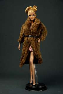 LD1221 Brown Fashion Faux Fur Long Coat for Barbie FR  
