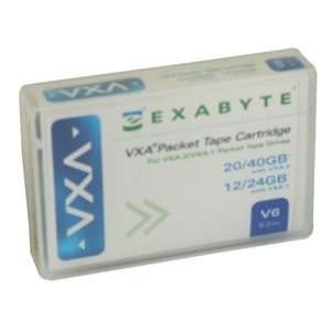   EXABYTE Tape Cartridge, VXA, 8mm, 62m, 12/24GB, V6 drive Electronics