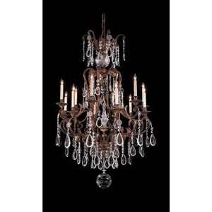  Metropolitan Twelve Light Chandelier in Oxidized Brass 