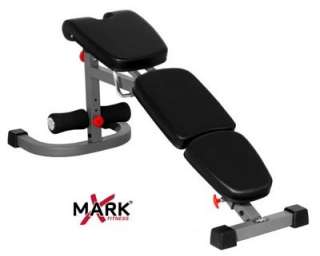 XMark Fitness FID Weight Bench with Preacher Curl:  Sports 