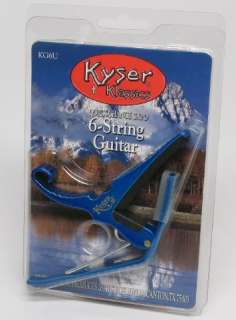 New Genuine KYSER Quick Change 6 String Guitar Capo BLUE  