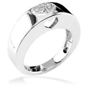    Diamond Heart Ring in 14K, 6pts: Sziro Jewelry Designs: Jewelry