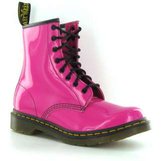Dr.Martens 1460 Pink Patent Leather Womens Boots  