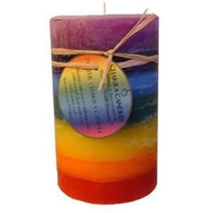  7 Layer Chakra Candle 4 x 6, Colorado Candle Company