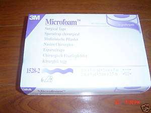 New 3M MICROFOAM Surgical Tape 2 6rl/bx #1528 2  
