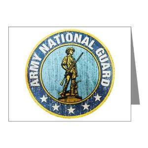  Note Cards (20 Pack) Army National Guard Emblem 