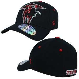  Texas Tech Red Raiders X Ray Z Fit Hat Black: Sports 