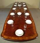 14Ft Mahogany Triple Pedestal Dining Conference Table  