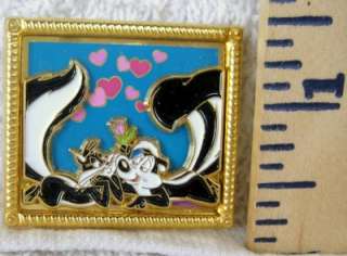 PEPE LE PEW and PENELOPE Imported 3D PICTURE FRAME Pin  
