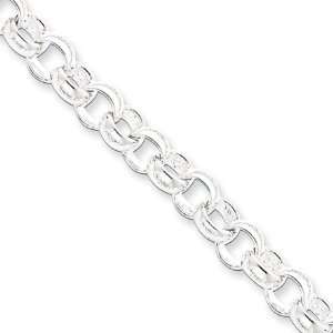  6.75mm, Sterling Silver, Belcher Chain, 24 inch: Jewelry