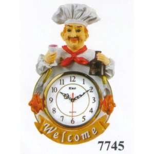  Chef Welcome Resin Wall Clock DK 7745