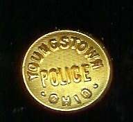 old Youngstown Ohio Police goldplated Button 7/8 inch  