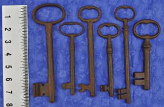 Lg 17th 18th Century European Iron Jail/Gate Keys  