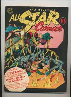 All Star Comics #18 (1943) Very Fine Justice Society  