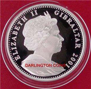 2001,GIBRALTAR SILVER PROOF CROWN COIN (Queen Victoria Accession to 