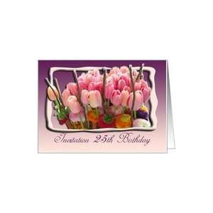  Invitation 25th Birthday Party Greeting Card Card: Toys 